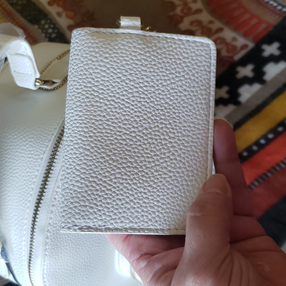 House of Harlow 1960 Mini Backpack with Card Case Cloud Dancer NWT - Picture 7 of 10